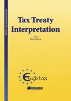 Tax Treaty Interpretation (Eucotax Series on European Taxation, 3.) 9041198571 Book Cover