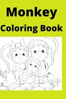 Monkey Coloring Book: Kids for Ages 4-8 B0BB5XJMNL Book Cover