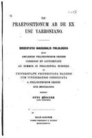 de Praepositionum AB, de, Ex Usu Varroniano 1530499690 Book Cover