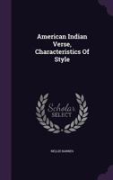 American Indian verse characteristics of style 134815683X Book Cover