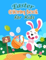 Easter Coloring Book for Kids: Cute and Fun Images for kids Ages 3-6, 4-8, Large page, one-side printed. B08XS5V9H9 Book Cover