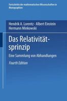 Das Relativitatsprinzip: Eine Sammlung Von Abhandlungen 3663155978 Book Cover