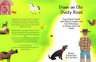 Down an Ole Dusty Road: Farm Animal Sounds with Biblical Insights and Fun Reflections to Answer with your Littles B0DXBD6RLS Book Cover
