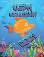 Ocean Coloring Book: Marine Life, Ocean Magic Life, Beach, Sea Animals Life, Relaxing coloring books. Ocean Coloring Book, Adult Coloring 100 pages B08PX93Y6B Book Cover