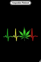 Composition Notebook: Reggae Music Marijuana Rastafari Weed Heartbeat Journal/Notebook Blank Lined Ruled 6x9 100 Pages 1709871237 Book Cover