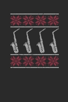 Christmas Saxophone: Graph Paper Notebook (6 x 9 - 120 pages) Christmas Themed Notebook for Daily Journal, Diary, and Gift 1700674730 Book Cover