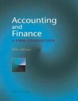 Accounting and Finance: A Firm Foundation 0826450768 Book Cover