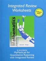 Worksheets for Using and Understanding Mathematics: A Quantitative Reasoning Approach with Integrated Review 0321987853 Book Cover