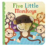 Little Learners Five Little Monkeys Finger Puppet Book 1680524372 Book Cover