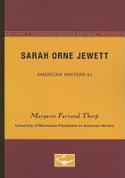 Sarah Orne Jewett (Pamphlets on American Writers) 0816604061 Book Cover