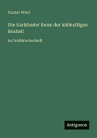 Die Karlsbader Reise der leibhaftigen Bosheit: in Gro�druckschrift 3368474383 Book Cover