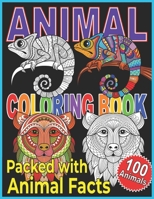 ANIMAL COLORING BOOK: Animal Coloring Book For Kids. A Color, Discover, and Learn Coloring Book. 191371215X Book Cover