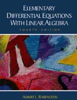 Elementary Differential Equations With Linear Algebra 0125739435 Book Cover