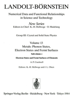 Electron States and Fermi Surfaces of Elements / Elektronenzustande Und Fermiflachen Von Elementen 3540115234 Book Cover