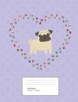 Pug Love Composition Book Wide Ruled: Notebook 200 Pages, 100 Sheets 1721733353 Book Cover