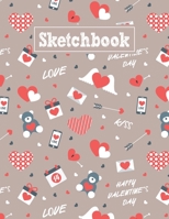 Sketchbook: 8.5 x 11 Notebook for Creative Drawing and Sketching Activities with Valentine's Day Themed Cover Design 171044617X Book Cover