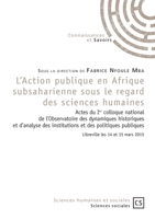 L'Action publique en Afrique subsaharienne sous le regard des sciences humaines 2753904669 Book Cover