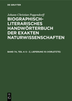 S - Z, Lieferung 10 (Vorletzte) 3112588576 Book Cover