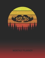 Monthly Planner: Boxer | 2 Year Planning for Jan 2020 to Dec 2021 | Retro Vintage Sunset Cover | January 20 - December 21 | Planning Organizer Writing ... | Plan Days, Set Goals & Get Stuff Done 1692632701 Book Cover