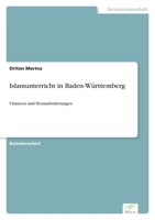 Islamunterricht in Baden-Württemberg: Chancen und Herausforderungen (German Edition) 3961169934 Book Cover