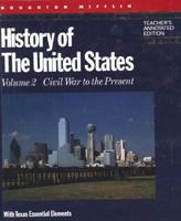 History of the United States, Civil War to the Present 0395582903 Book Cover