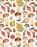 Mushrooms 2023 7.5 X 9.5 Booklet Monthly Planner 1549231022 Book Cover