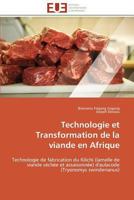 Technologie Et Transformation de la Viande En Afrique 3841780784 Book Cover