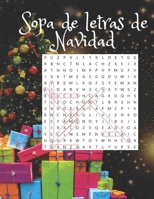 sopa de letras de navidad: Libro de búsqueda de palabras en español para adultos con soluciones . Spanish Christmas Wordsearch B08NVL6CTM Book Cover
