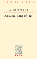 Comment Dire l'Etre? 2711608786 Book Cover