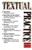 Textual Practice: Volume 5, Number 1, Spring 1991 0415065453 Book Cover