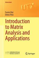 Introduction to Matrix Analysis and Applications 3319041495 Book Cover