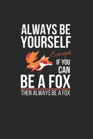 Always Be Yourself Except if You Can Be a Fox Then Always Be a Fox: Fox Notebook for Girls Kids & Women to Write in a Journal or Diary for True Fox Lover Wide Ruled Paper Composition Notebook Back to  1692781995 Book Cover