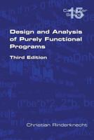 Design and Analysis of Purely Functional Programs 1848900597 Book Cover