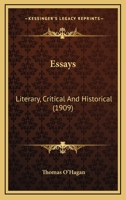 Essays, Literary, Critical and Historical 9354944221 Book Cover