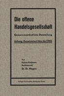 Die Offene Handelsgesellschaft (Ohg) 3663163377 Book Cover