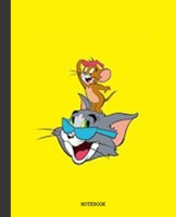 Notebook: Cartoon Tom and Jerry Soft Glossy Cover Graph Paper Pages Book 7.5 x 9.25 Inches 110 Pages 1692432389 Book Cover