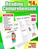 Reading Comprehension 4th Grade: Reading Comprehension Workbook Grade 4 Strategies for 3rd, 4th, 5th, Homeschool Grade 1982043326 Book Cover
