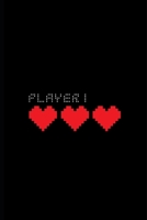 Player 1: Video Gamer Lined Notebook 6 x 9 1704088828 Book Cover