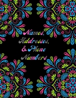 Names, Addresses, & Phone Numbers: Address Book With Alphabet Index (Large Tabbed Address Book). 167645067X Book Cover