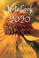 Notebook 2020 Yellow Flowers Are Earthly Sun: Professional Simple Planners 52 Weekly and Monthly: Life Organizer 2020 Calendar Year Day Planner (January 2020 - December 2020) 165510439X Book Cover