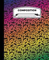 Composition : Sharks Rainbow Marble Composition Notebook Wide Ruled 7. 5 X 9. 25 in, 100 Pages Book for Girls or Boys, Kids, School, Students and Teachers 1721982027 Book Cover