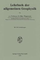 Lehrbuch Der Allgemeinen Geophysik 3662233991 Book Cover