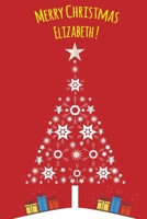 Exceptional Christmas red journal diary : a Notebook journal for Elizabeth - blank lined 120 pages, 6”x9” 1674395639 Book Cover