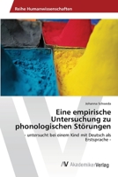 Eine empirische Untersuchung zu phonologischen Störungen 3639473035 Book Cover