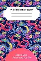 Cute Dragon Foot Theme Wide Ruled Line Paper 1703234278 Book Cover