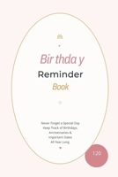 Birthday Reminder Book: reminders to keep track of all the special occasions in your life! B0863TKXSK Book Cover
