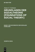 Die Mathematik Der Sozialen Handlung 3486559109 Book Cover