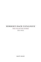 Horror's Back Catalogue: 2011-2012 1979923515 Book Cover