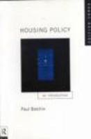Housing Policy: An Introduction 0415093023 Book Cover