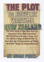 The Plot to Subvert Wartime New Zealand 0864735383 Book Cover